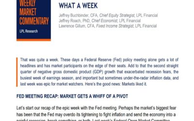 What a Week | Weekly Market Commentary | August 1, 2022